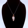 Photo of Bold And Captivating Wire Wrapped Laguna Lace Agate Necklace on a neck form