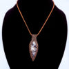 Photo of Enchanted Light Wire Wrapped Merlinite Necklace. on a neck form