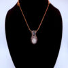 Photo of Divine Calm Wire Wrapped Lace Agate Necklace on a neck form