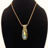Photo of Timeless Magic Wire Wrapped Labradorite Necklace on a neck form