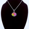 Photo of Bright Harmony Wire Wrapped Rainbow Quartz Necklace on a neck form