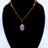 Photo of Peaceful Energy Wire Wrapped Sodalite Necklace on a neck form