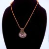 Photo of Grounding Magic Plume Agate Pumpkin Necklace on a neck form