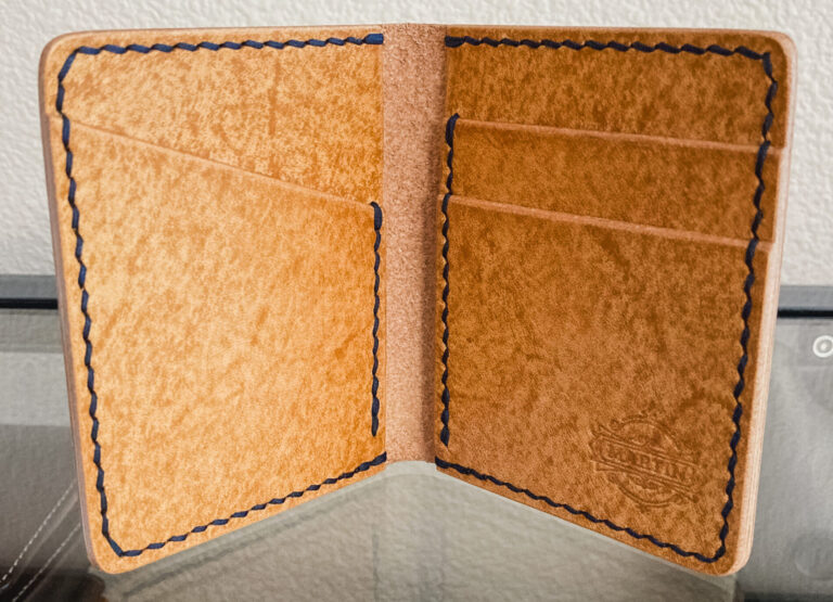 The Martin Slim Bifold – Hand-Stitched Golden Veg-Tan Leather 1 cropped IMG 2176 scaled 1