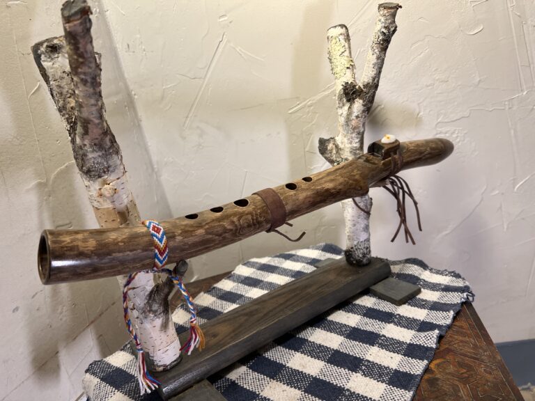 KEY of G# Maple wood Native American style branch flute 9 flute20i