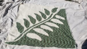 Mirrored Leaf Throw