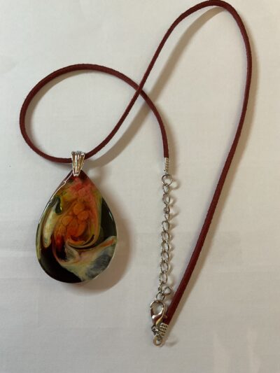 Teardrop Resin Pendant