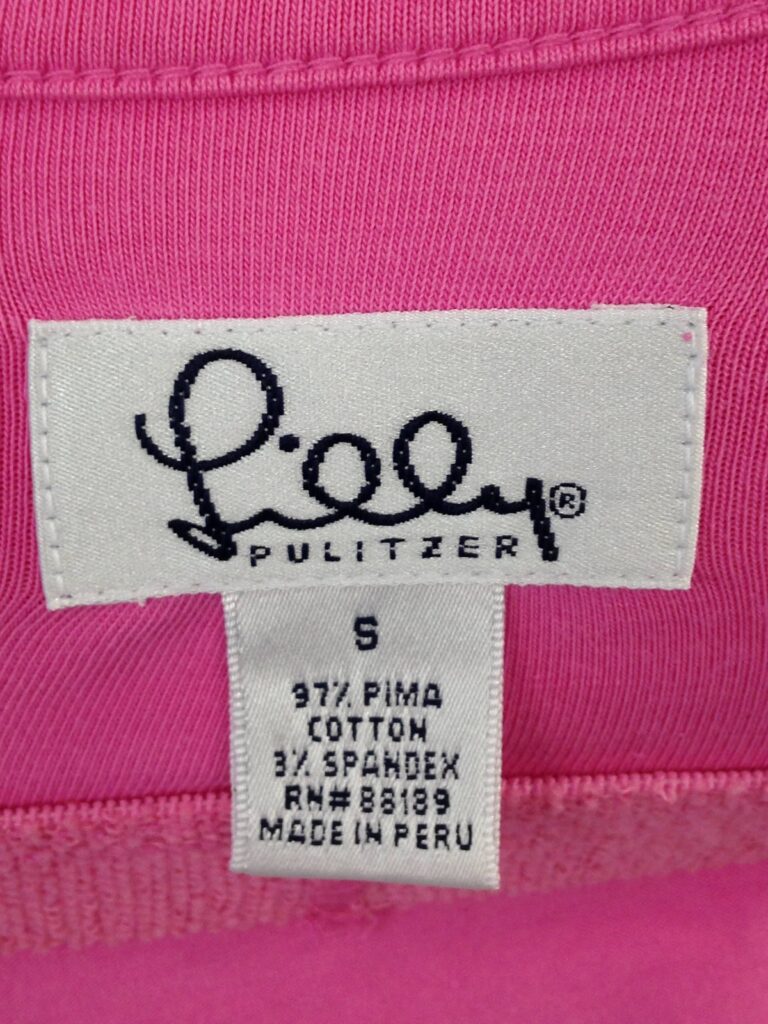 Pink Lilly cami label