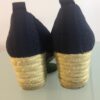 Navy espadrilles back heel