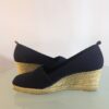 Navy espadrille side both