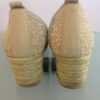 Beige espadrille back heel