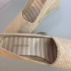 Beige espadrille logo insole