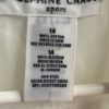 White crochet blouse label
