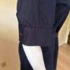 Navy blouse sleeve detail