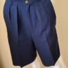 Navy blue bermuda shorts front