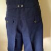 Navy blue bermuda shorts back