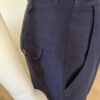 Navy blue bermuda shorts side view