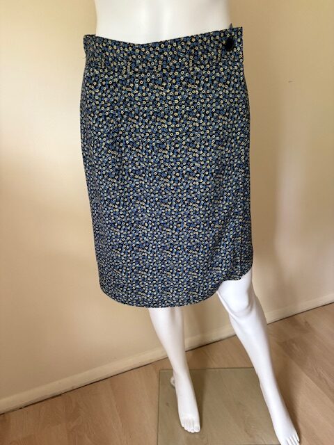 Vintage California Influence Blue and Yellow Skort 1 Blue Yellow Skort front