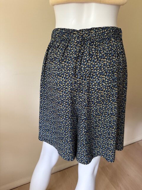 Vintage California Influence Blue and Yellow Skort 3 IMG 1241 Skort back rotated