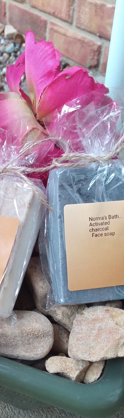 Activated charcoal face soap