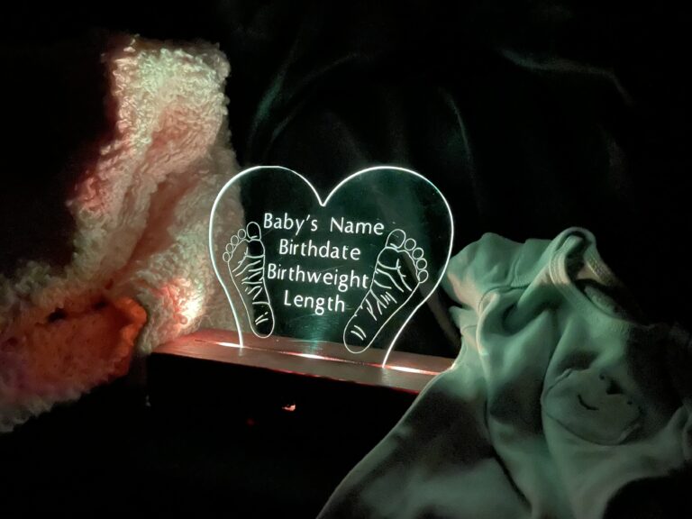 Personalized Illuminated Baby Footprint Keepsake 2 IMG 4595