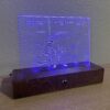 Etched ultrasound on illuminated base