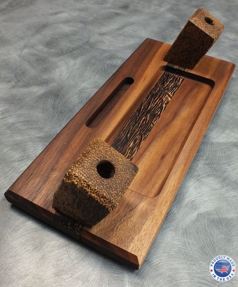 Exotic Wood Desk Set 2 PenSetWalPalm8a