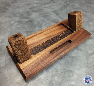 Exotic Wood Desk Set
