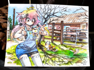 Farm Kitties Watercolor