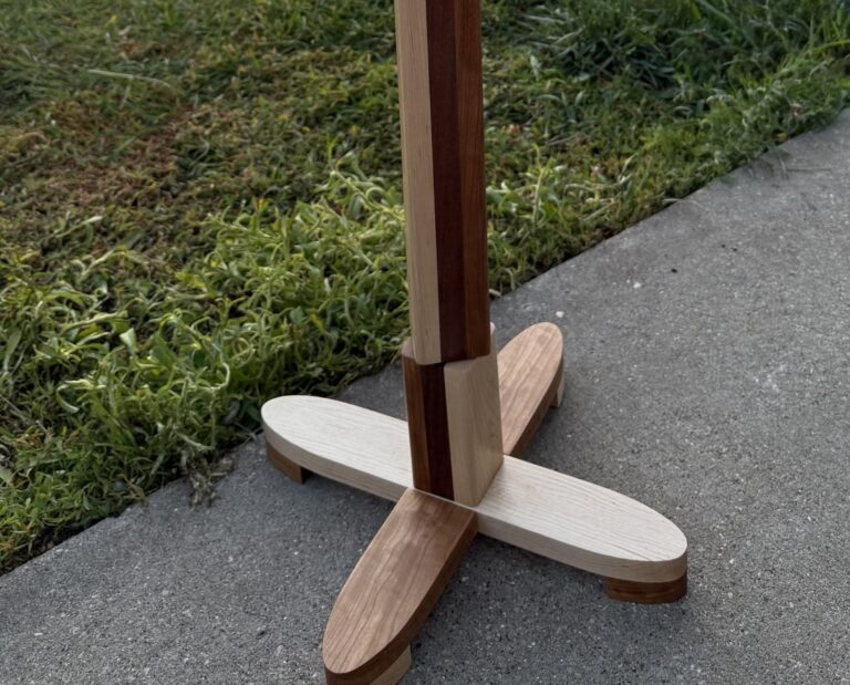 Hand Made Round Wine Table For Use Outdoors or Indoors 4 Table On Concrete Crop