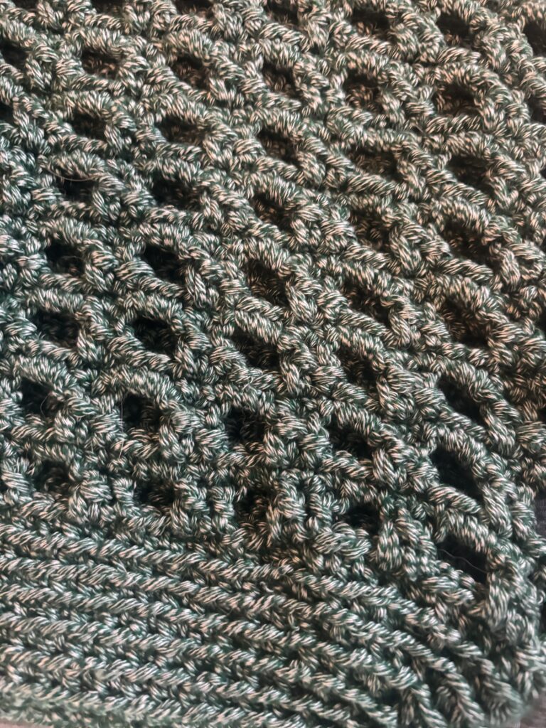 Handmade crochet market bag