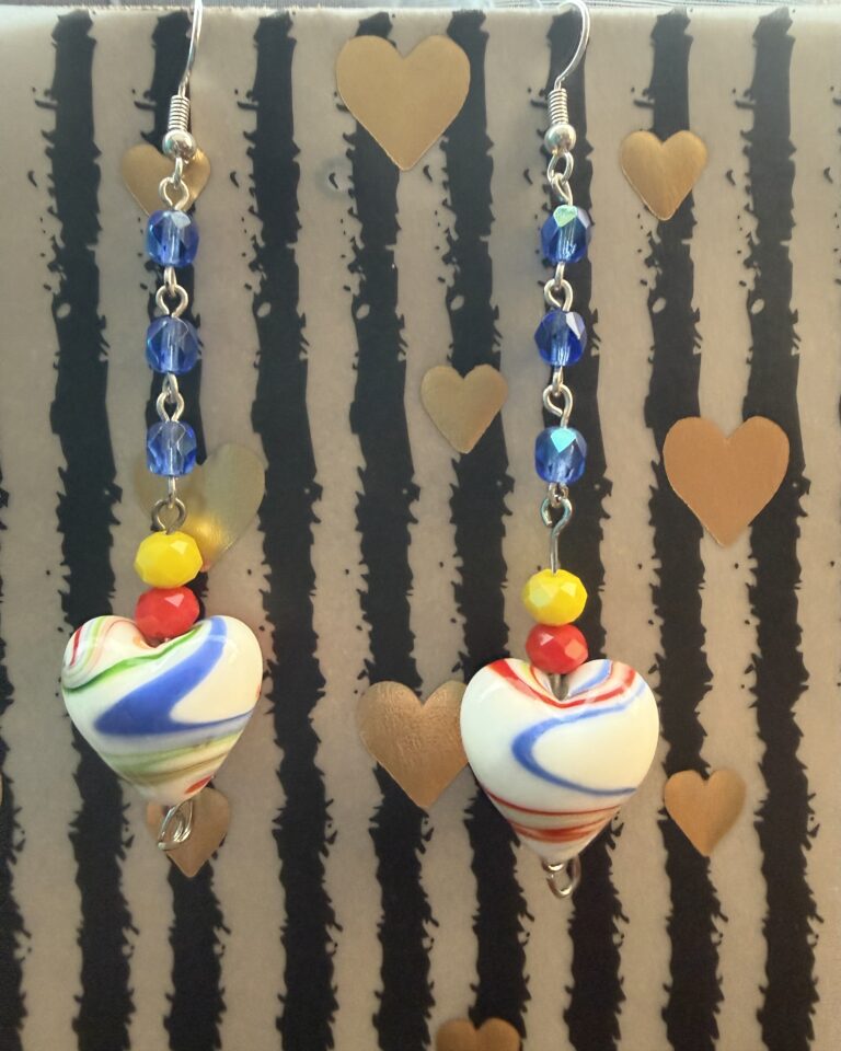 Artisan Happy Heart Earrings 1 IMG 4372