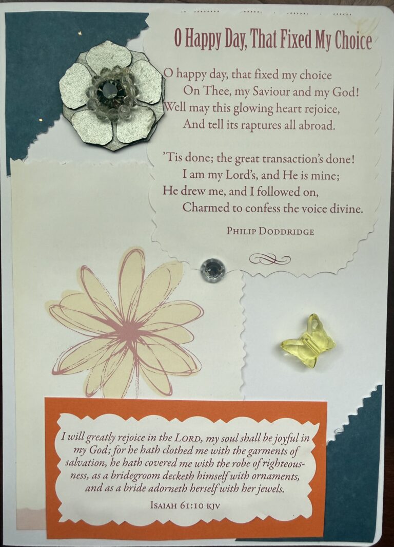 Christian Handmade Greeting Cards 1 Greeting card with Christian meaning on from with flowers