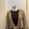 Tan Shrug with black top