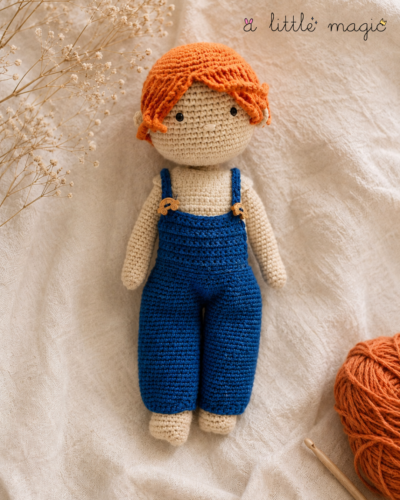 Finnigan Blue — Handmade Crochet Amigurumi Doll