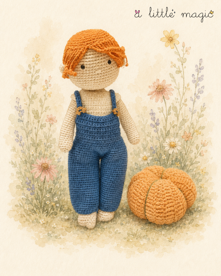 Finnigan Blue — Handmade Crochet Amigurumi Doll 2 17