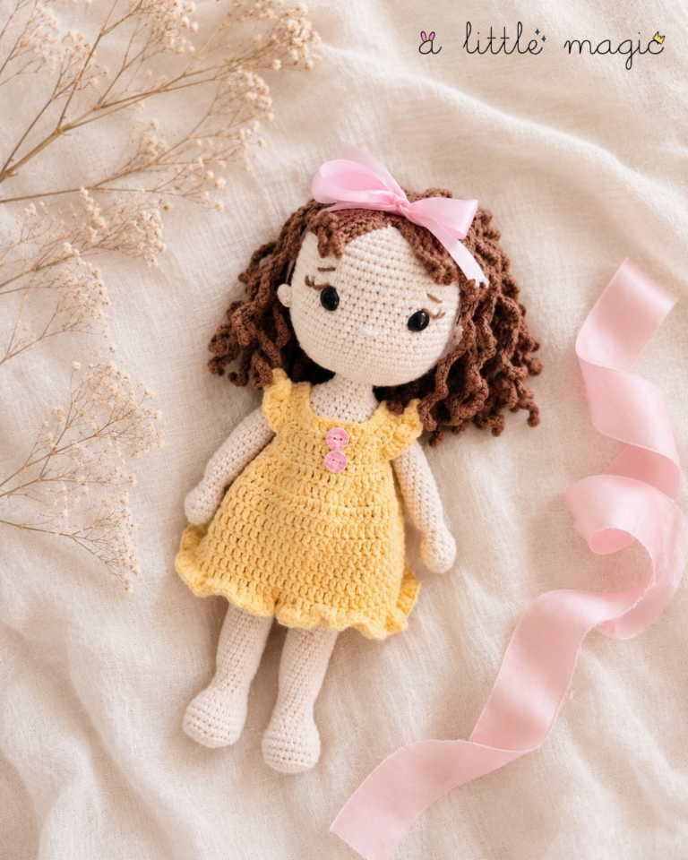 Rosie Sunshine — Handmade Crochet Doll 1 8