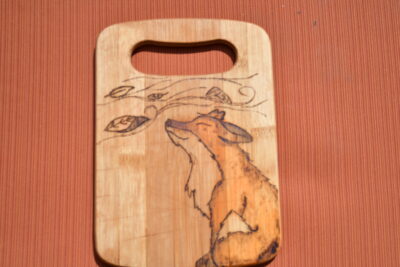 Fall Fox - Wood Burned Cutting Board