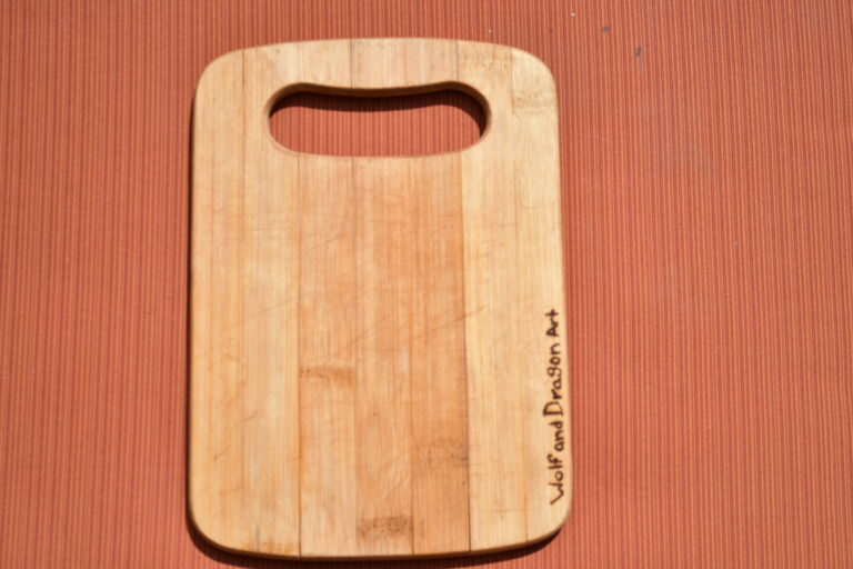 Fall Fox - Wood Burned Cutting Board 2 DSC 1528