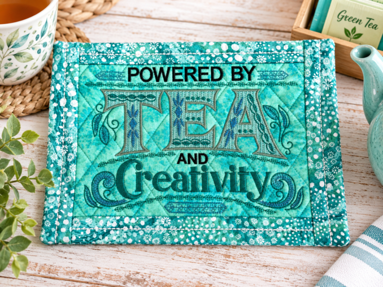 Mug Rug Dk Aqua