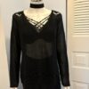 Sheer sweater front view