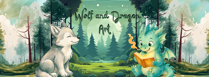 Wolf and Dragon Art
