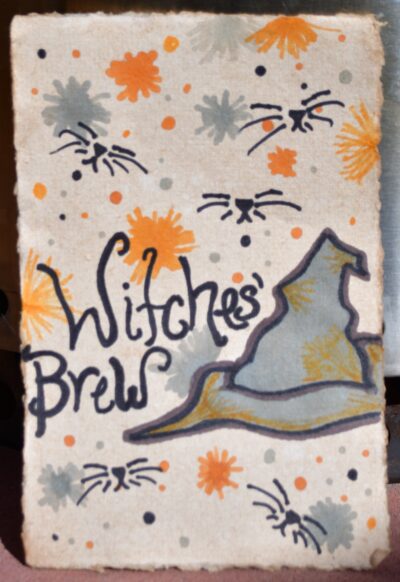 Witches' Brew with Cat Illustration