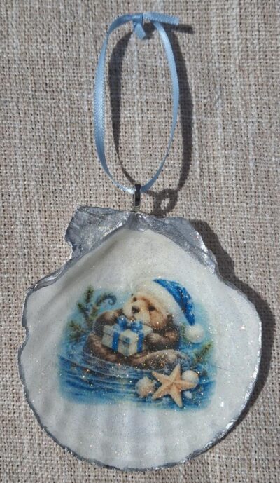 coastal sea otter ornament