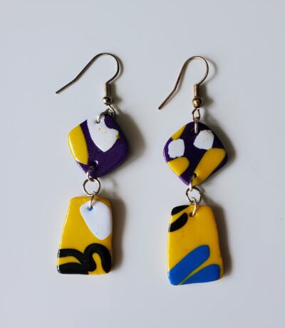 80's Geometric Earrings