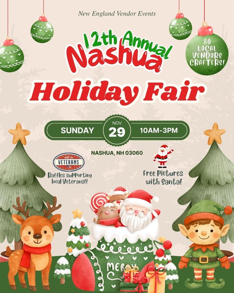 Nashua Holiday Craft Fair 1 648425962 1576182614072080 108200980474963656 n