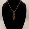 Photo of Vibrant Passion Wire Wrapped Poppy Jasper Necklace on A Neck Form