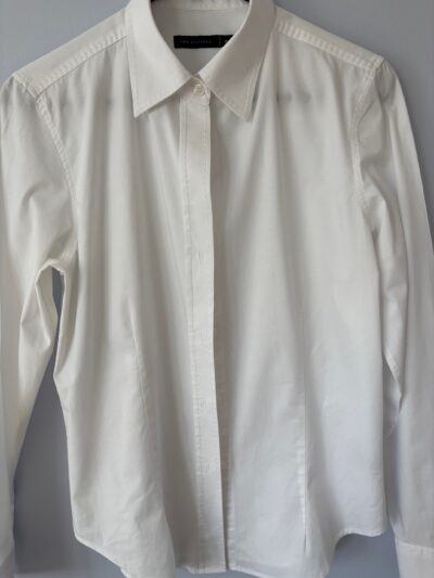 White Top Stitched Blouse