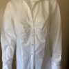 Front view gathered white blouse
