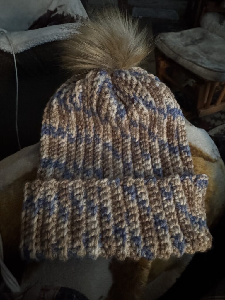 Women’s Crochet Soft & Comfy Beanie with Pom Pom 3 IMG 3197
